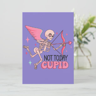 Inte Idag Cupid Roligt Anti Valentine Julkort