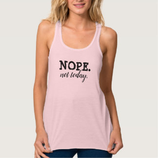 Inte idag, grafik, Tank Linne Med Racerback