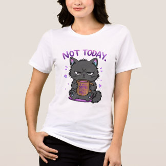 Inte Idag Grinig Katt Kaffeälskare Söt Rolig Katt T Shirt