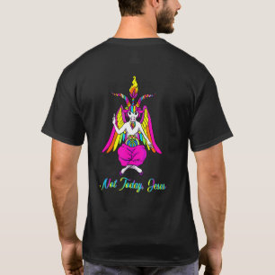 Inte Idag Jesus Satanisk Baphomet Getingansikte Ho T Shirt