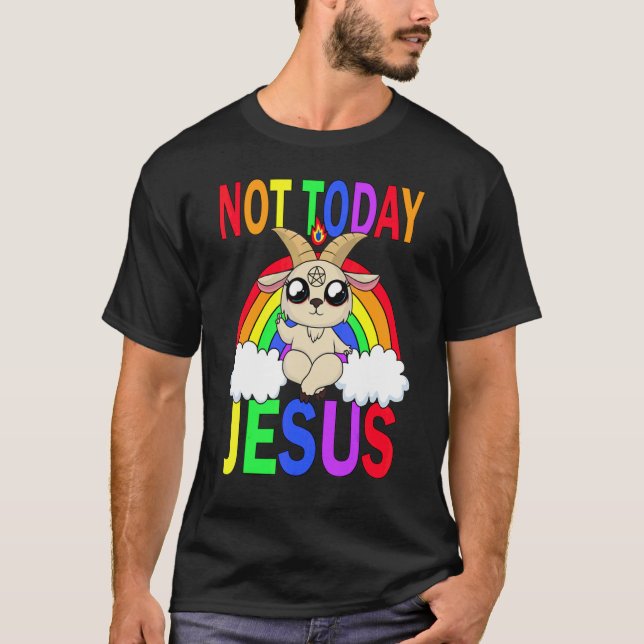 Inte idag Jesus T Shirt (Framsida)