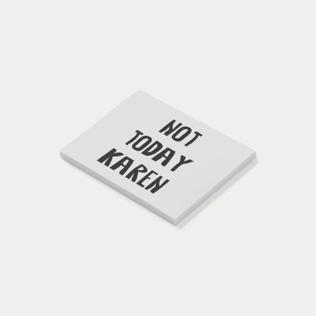 Inte idag Karen Post-it Block (Vinklad)