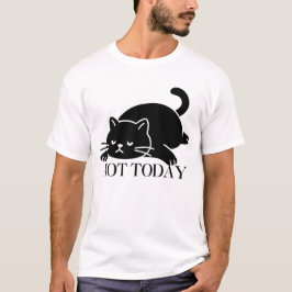 Inte Idag Katt Rolig T-Shirt för Kattälskare