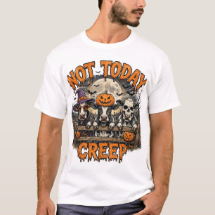 Inte Idag Kryp Rolig Ko Halloween T-Shirt