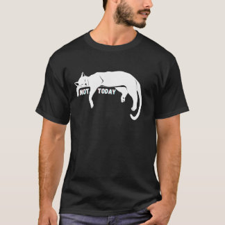 Inte Idag Lat Sömnig Nej Katt Kattungar Älskare Ro T Shirt