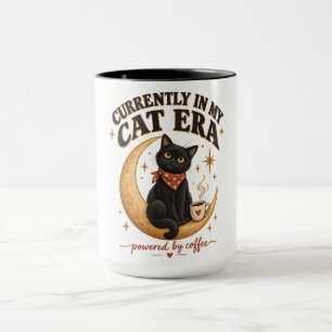 Inte Idag Människa Rolig Grinig Svart Katt Kaffe D Mugg