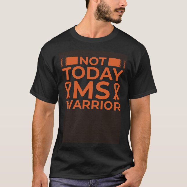 Inte idag MS Warrior Ribbon T Shirt (Framsida)