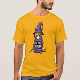 Inte Idag Muggel-Katt T-Shirt - Rolig Trollkarls K