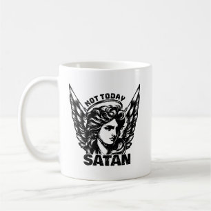 Inte idag satan Arc Angel Michael Kaffemugg