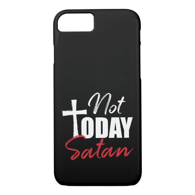Inte idag Satan Case-Mate iPhone Skal (Baksida)