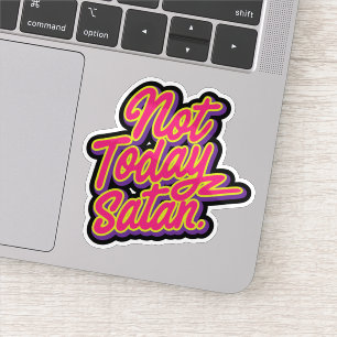 Inte idag Satan Klistermärken