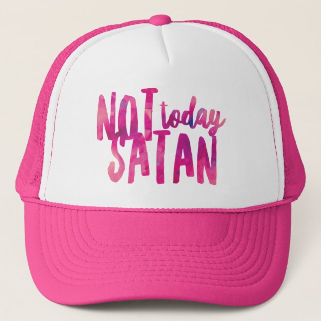 Inte Idag Satan Lastbilschaufförshatt Truckerkeps (Framsida)