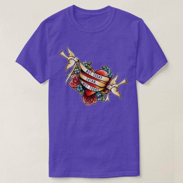 Inte idag Satan T Shirt (Design framsida)