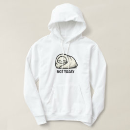 Inte Idag - Söt Trött Karaktär Filten Burrito A Hoodie