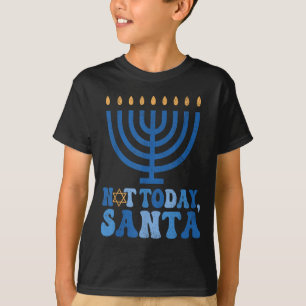 Inte idag tomten Menorah Chanukah Je T Shirt