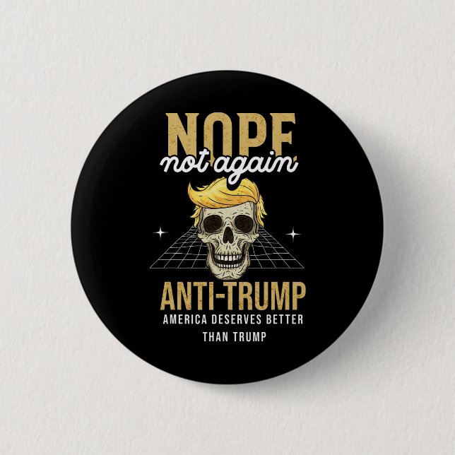 Inte igen Anti-trump 2024 Knapp (Framsida)