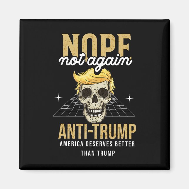 Inte igen Anti-trump 2024 Magnet (Framsidan)