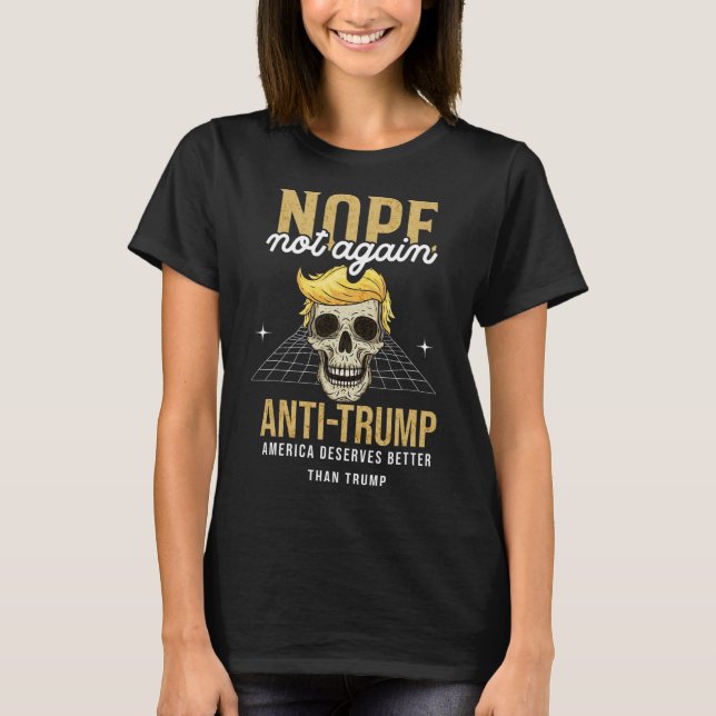 Inte igen Anti-trump 2024 T Shirt (Framsida)