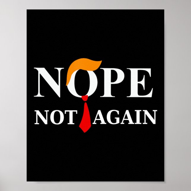 Inte igen Trump 2024 Shirt Poster (Framsidan)