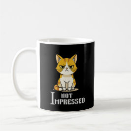 Inte Imponerad Grinig Katt Rolig Sarksastisk Kaffe Kaffemugg