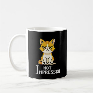 Inte Imponerad Grinig Katt Rolig Sarksastisk Kaffe Kaffemugg