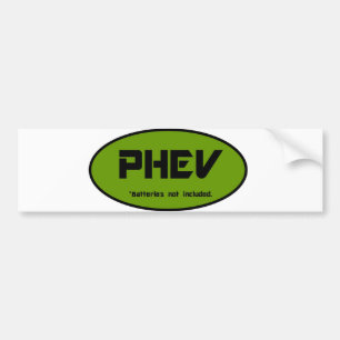 Inte inklusive PHEV-batterier Bildekal