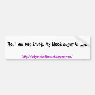 Inte inte-drucken I-förmiddag. Mitt blodsocker är Bildekal