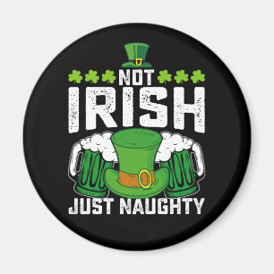 Inte irländsk bara busig rolig St Patrick's Day Magnet