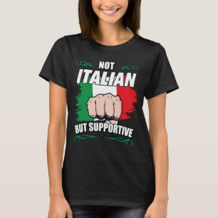 Inte italienska utan stödjande reseturism italiens t shirt