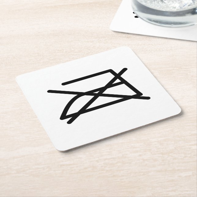 INTE JÄRN! UNDERLÄGG PAPPER KVADRAT (Vinklad)