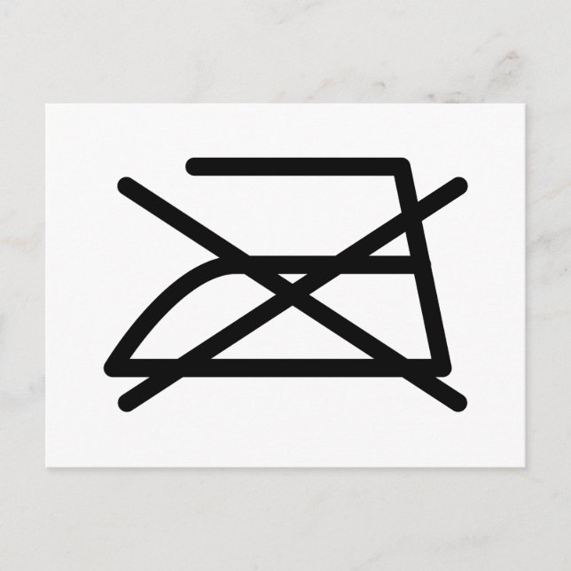 INTE JÄRN! VYKORT (Framsida)