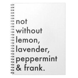 "Inte journal utan för nödvändiga oljor" Anteckningsbok Med Spiral