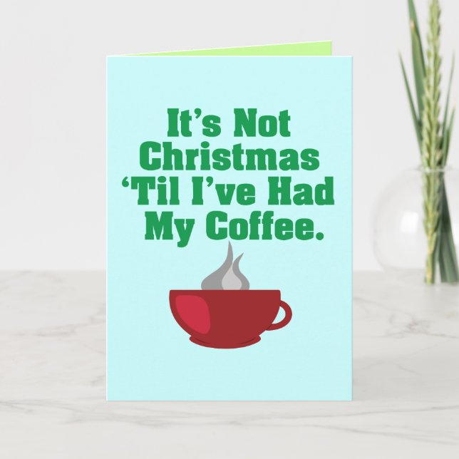 Inte jul till kaffe helgkort (Framsida)