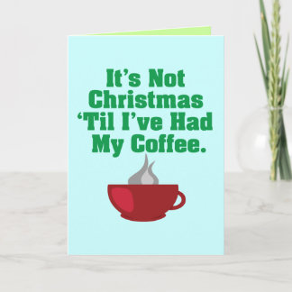 Inte jul till kaffe helgkort