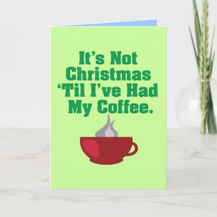 Inte jul till kaffe helgkort
