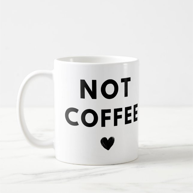 Inte kaffe Black Heart-sunt Kaffemugg (Vänster)