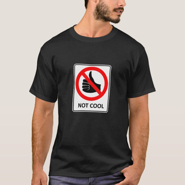 Inte kallt vägmärke t shirt (Framsida)