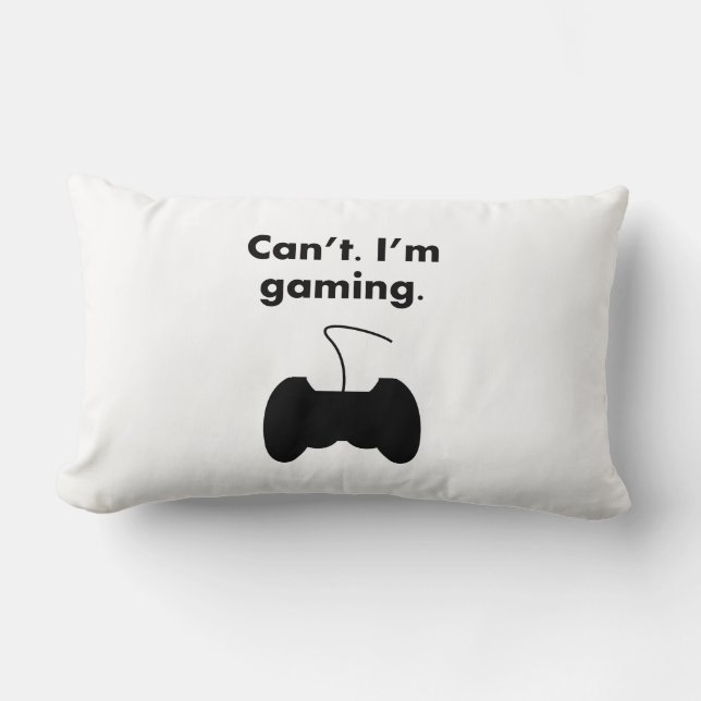 Inte kan jag att spela för förmiddag lumbarkudde (Framsida)