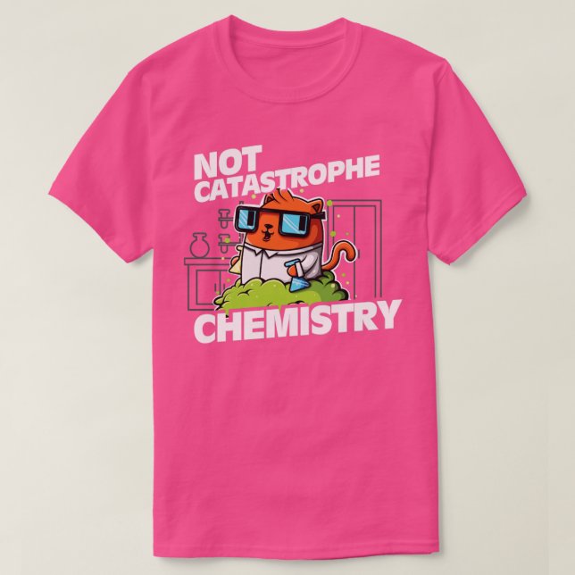 Inte katastrofal kemi Pun Cat Shirt Funny Chem T (Design framsida)