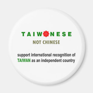 Inte kinesisk taiwanes magnet