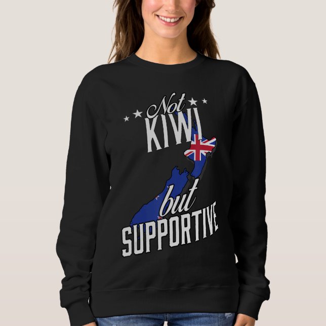 Inte Kiwi, men stödjande reseturisten Kiwi New Ze T Shirt (Framsida)