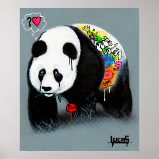 "Inte Kung fu" Panda Art Poster