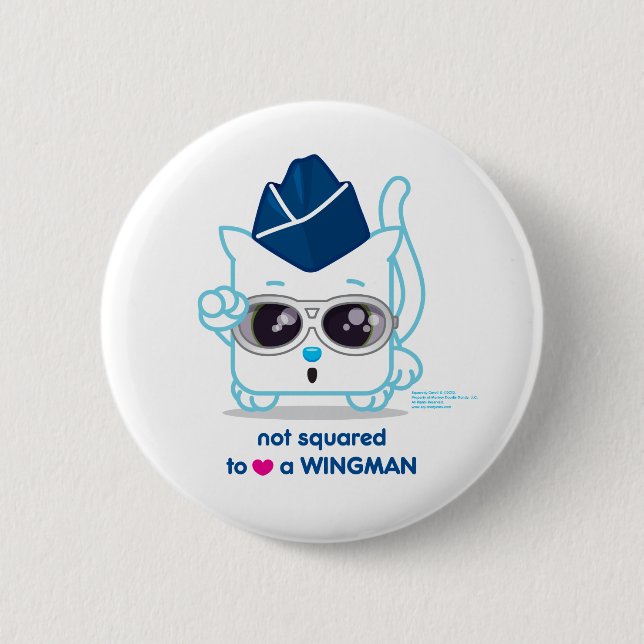 Inte kvadrerat för ATT ÄLSKA en Wingman Knapp (Framsida)