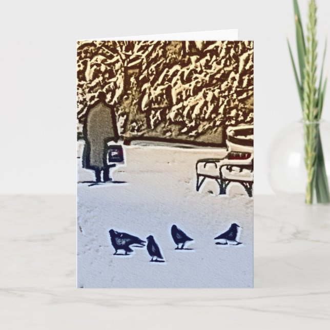 inte lämnar dem ensam helgkort (Framsida)