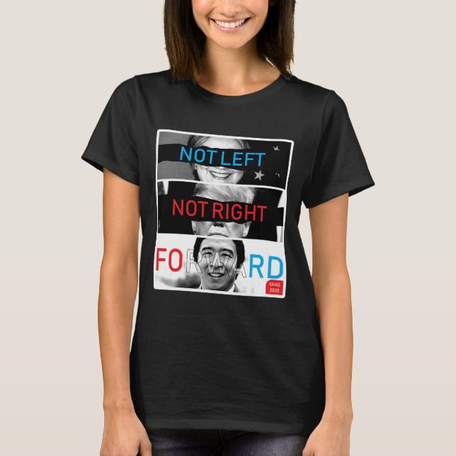 Inte Lämnat Höger Andrew Yang 2020 T Shirt (Framsida)