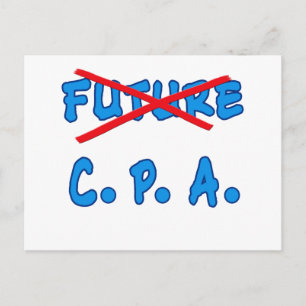 Inte längre framtidens CPA-utformning i Studenten Meddelande Vykort