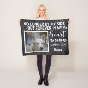 Inte längre vid min sida, Hund Memorial - Anpassn Fleecefilt