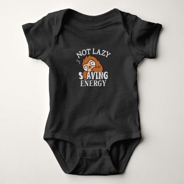 Inte lat, spara energi t shirt (Framsida)