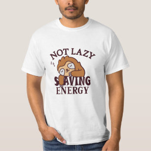 Inte lat, spara energi t shirt