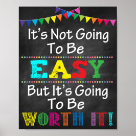 Inte lätt, men det är värt att skriva ut poster